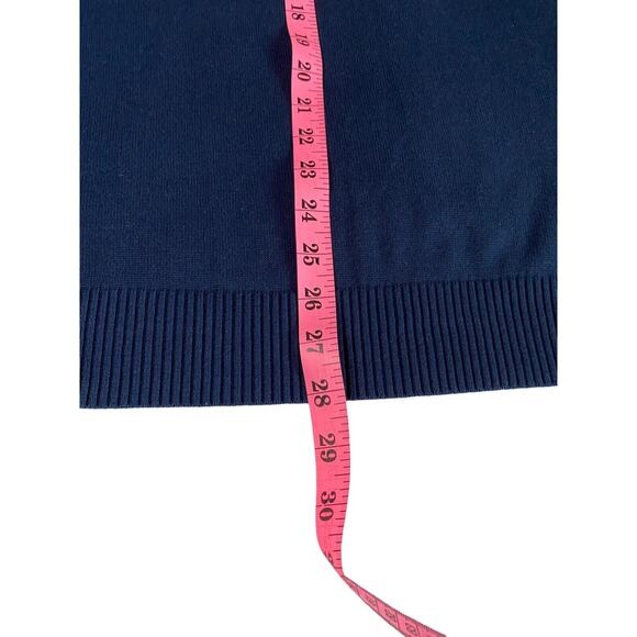 Jos A Bank Mens Large 100% Pima Cotton Pullover Navy Casual Sweater Vest - Picture 5 of 6